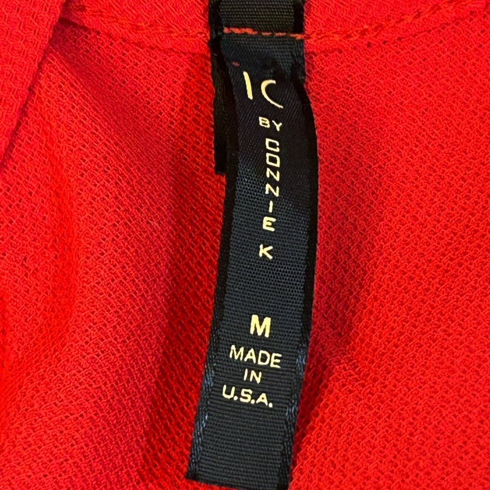 IC Collection By Connie K Bold Scarlet Tunic Top - Picture 12 of 13